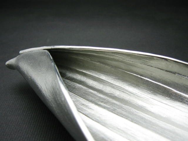 錫製和食器【笹巻長皿】作家「小泉均」