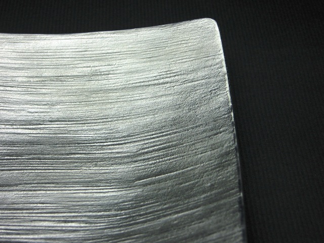 錫製和食器【蝋線角皿】作家「小泉均」